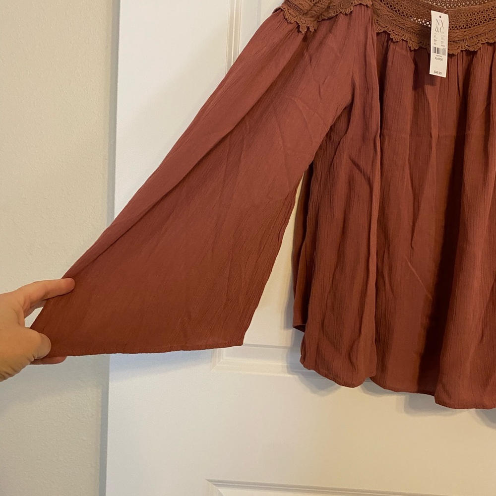 NWT NY&Co XL off shoulder top $47 original